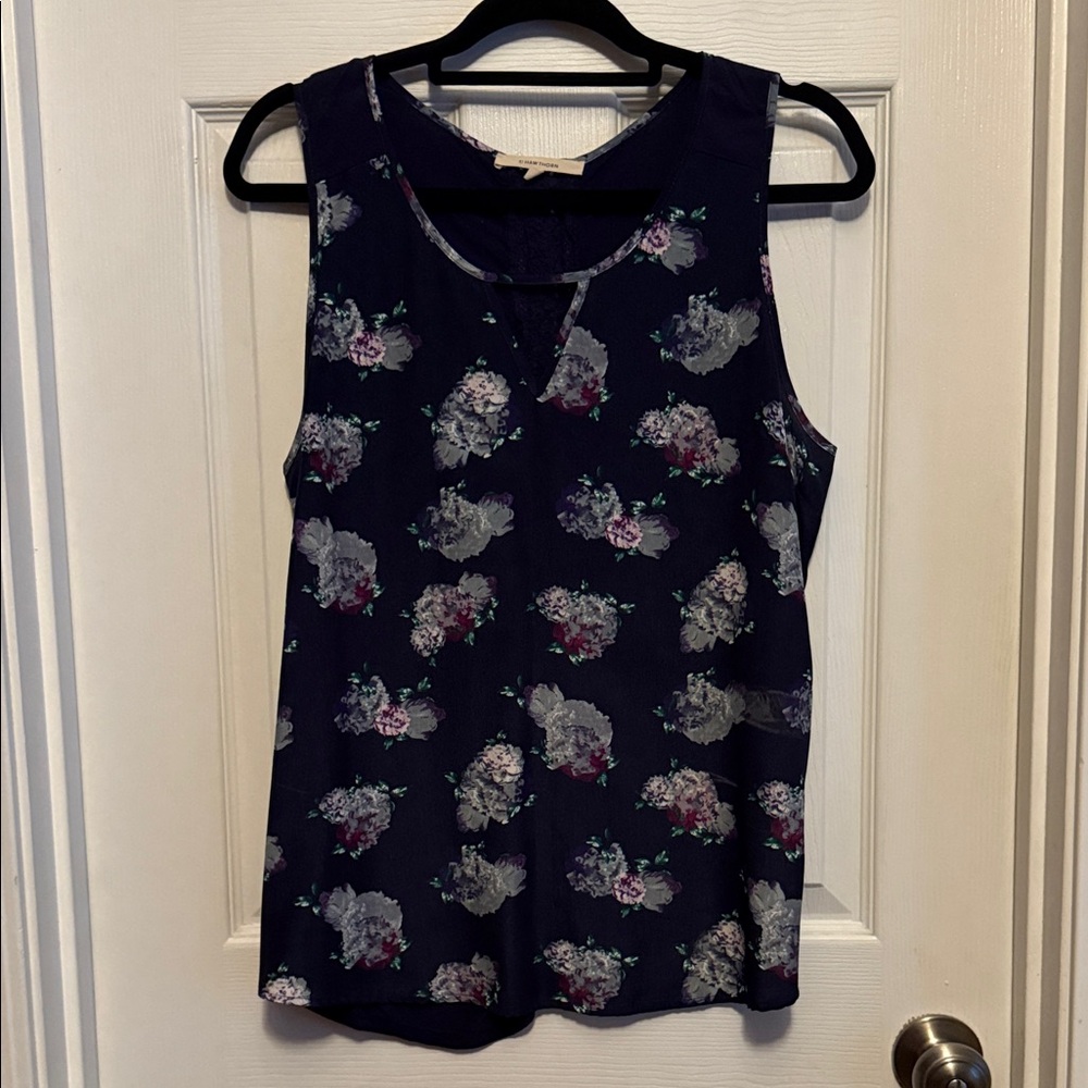 41 Hawthorn Navy Floral Tank Top
